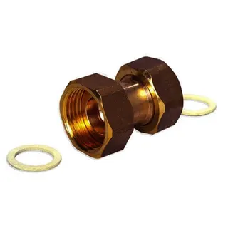Rossweiner Anschlussstück, 681.3 DN15 2x Überwurfmutter 3/4",BL:30mm, 1270080