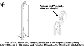 WEMEFA Schnapp-Konsolen für Kermi Heizkörper BH 700 , 10-353700-678 p.Satz – Bild 3
