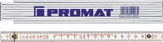 Gliedermaßstab L.2m mm/cm EG III Buche weiß PROMAT