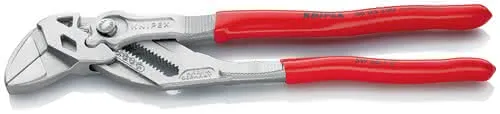 Zangenschlüssel L.250mm Spann-W.52mm verchr.Ku.-Überzug KNIPEX
