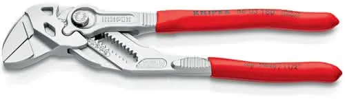 Zangenschlüssel L.180mm Spann-W.40mm verchr.Ku.-Überzug KNIPEX