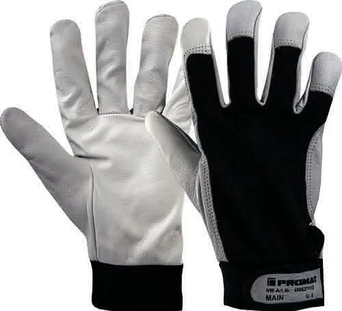 Handschuhe Main Gr.10 schwarz/naturfarben