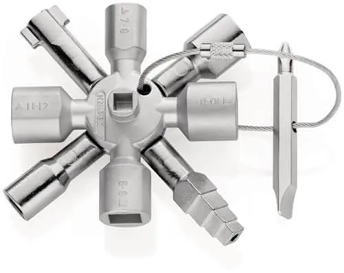 Schaltschrankschlüssel TwinKey® 6 Funktionen m.Magnet Verb.KNIPEX