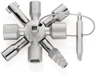Schaltschrankschlüssel TwinKey® 6 Funktionen m.Magnet Verb.KNIPEX