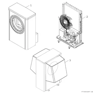 BOSCH Luftwärmepumpe CS7001i AW 5 OR-SAu ßeneinheit Monoblock-WP, 1370x930x440 – Bild 2