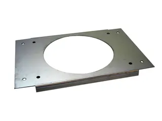 Bertrams Duschwanne Adapterplatte DN 500, Mat. 1.4301 zum Aufbau von KPO, ZS auf Konsole K-Pr.
