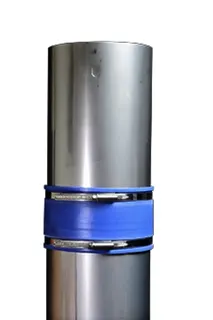 BS EWR-D Dichtung für Steckverbindung d:150, blau, mit 2 Klemmschellen