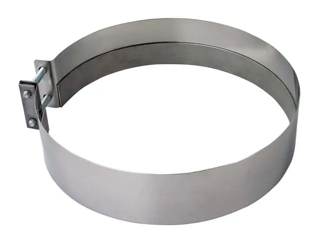 Bertrams Duschwanne Verbindungsschelle 46 mm breit d:200 mm, Edelstahl, glanz