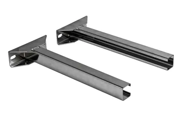 Bertrams Duschwanne Wandhalter Duschwanne 80-600, verstellbar 105-650 mm Wandabstand, ohne WB