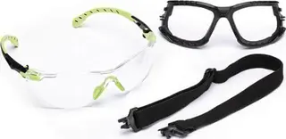 Schutzbrille Solus™ 1000-Set EN 166,EN 1 70,EN 172 Bügel grün,Scheibe klar PC 3M