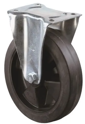 Bockrolle D.125mm Trgf.150kg VG Platte L115xB85mm BS ROLLEN