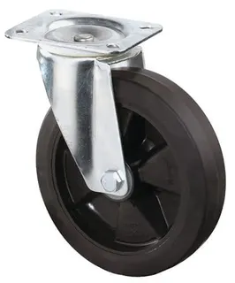 Lenkrolle D.100mm Trgf.140kg VG Platte L104xB80mm BS ROLLEN