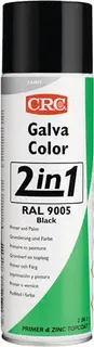 Farb-Schutzlackspray 2 in 1 GALVACOLOR tiefschwarz RAL 9005 500 ml Spraydose