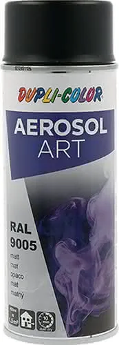 Buntlackspray AEROSOL Art tiefschwarz matt RAL 9005 400 ml Spraydose