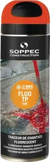 Baustellenmarkierspray FLUO TP leuchtorange 500 ml Spraydose SOPPEC – Bild 3