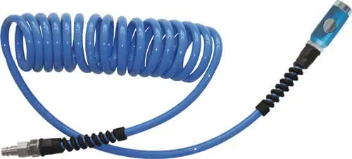 Spiralschlauchset ID 6,5mm AD 10mm L.7,5m PU Sicherheitsk.DN 7,4 EWO