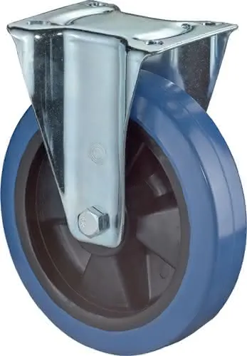 Bockrolle D.125mm Trgf.140kg Ku.Platte L115xB85mm BS ROLLEN