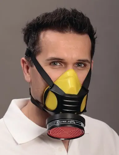 Atemschutzhalbmaske Polimask GAMMA/Silik one EN 140 o.Filter,Silik.EKASTU