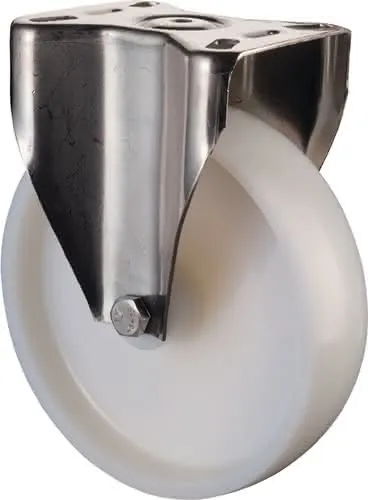 Bockrolle D.100mm Trgf.130kg Ku.Platte L95xB80mm BS ROLLEN