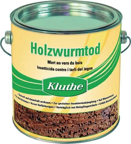Holzschutzmittel Holzwurmtod farblos 0,75l Dose KLUTHE