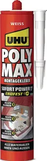 Kleb- u.Dichtstoff POLY MAX HIGH GRIP EXPRESS weiß 425g Kartusche UHU
