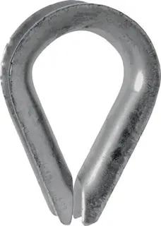 Kausche DIN 6899 Form B 12mm Seil-Nenngröße 11,0mm ZN m.tiefer Rille
