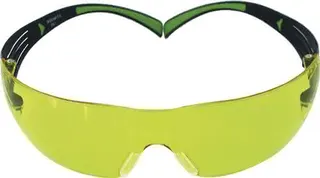 Schutzbrille SecureFit-SF400 EN 166,EN 1 70 Bügel schwarz grün,Scheibe gelb