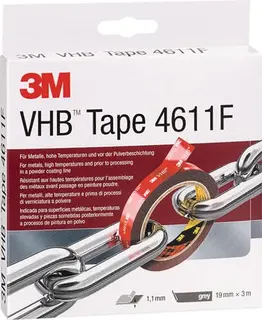 Montageband VHB Tape 4611F dunkelgrau L.3m B.19mm Rl.3M – Bild 2