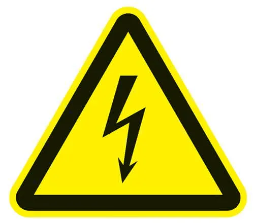 Warnzeichen ASR A1.3/DIN EN ISO 7010 200mm Warnung v.elektrischer Spannung