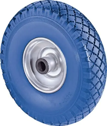 Polyurethanrad D.260mm Trgf.160kg pannensicher Stahlfelge Stollen BS