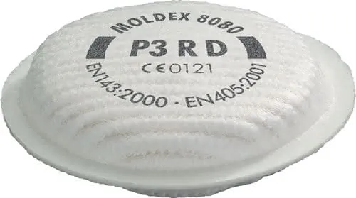 Partikelfilter 808001 EN 143:2000+A1:200 6 P3 R D f.Ser.8000 MOLDEX