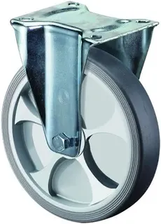 Bockrolle D.100mm Trgf.110kg thermoplastisch Ku.Platte L104xB80mm BS