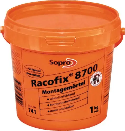 Montagemörtel Racofix® 8700 1:3 (Wasser/Mörtel) 1kg Eimer SOPRO