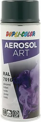 Buntlackspray AEROSOL Art grau glänzend RAL 7016 400 ml Spraydose