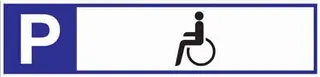 Parkplatzbeschilderung Parkplatz f.Behinderte L460xB110mm