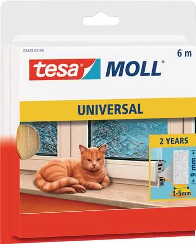 Fenster-/Türmoll tesamoll® 55604 B15mmxH6mmxL6m TESA