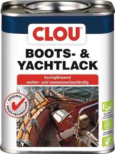 Boots-/Yachtlack farblos glänzend 0,75l Dose CLOU