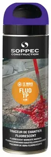 Baustellenmarkierspray FLUO TP leuchtblau 500 ml Spraydose SOPPEC – Bild 2