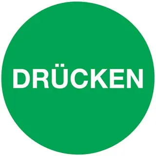 Türaufkleber D.50 mmLxB Drücken Folie selbstkl.