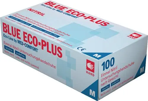 Einw.-Handsch.Blue Eco Plus Gr.M blau Nitril 100 St./Box