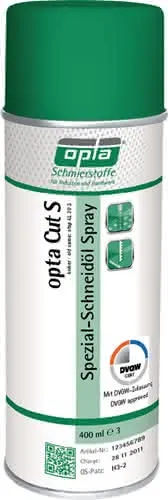 Spezialschneidöl Cut S DVGW 400 ml DVGW Spraydose OPTA