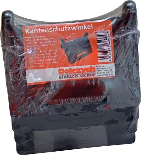 Kantenschutzwinkel Schenkel-L.90x90 mm schwarz m.Schlitz 4 St./Set DOLEZYCH