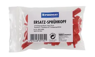 Ersatzsprühköpfe je 12 Sprühköpfe u.Röhrchen (150 mm) Ku.Btl.PROMAT