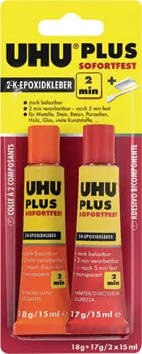 2K-Epoxidharzklebstoff PLUS SOFORTFEST 35g farblos Tube UHU