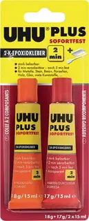 2K-Epoxidharzklebstoff PLUS SOFORTFEST 35g farblos Tube UHU