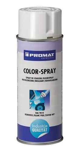 Colorspray reinweiß hochglänzend RAL 9010 400 ml Spraydose PROMAT CHEMICALS