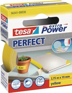 Gewebeband ext.Power® 56341 gelb L.2,75m B.19mm Rl.TESA