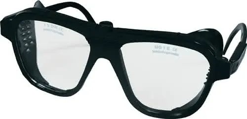 Schutzbrille EN 166 Bügel schwarz,Scheib e klar Nylon,Glas