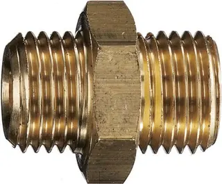 Doppelgewindenippel MS AG G 3/8xG 1/2 Zoll EWO