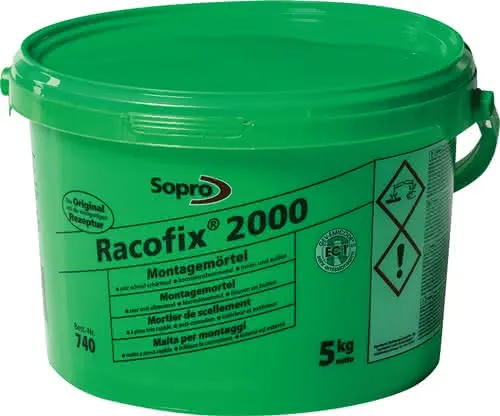Montagemörtel Racofix® 2000 1:3 (Wasser/Mörtel) 5kg Eimer SOPRO